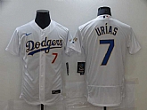 Dodgers 7 Julio Urias White Nike 2021 Gold Program Flexbase Jersey,baseball caps,new era cap wholesale,wholesale hats